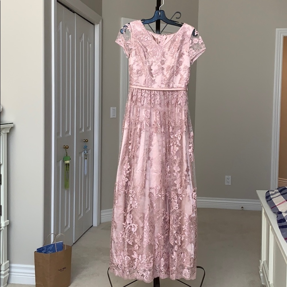 Pale mauve gown